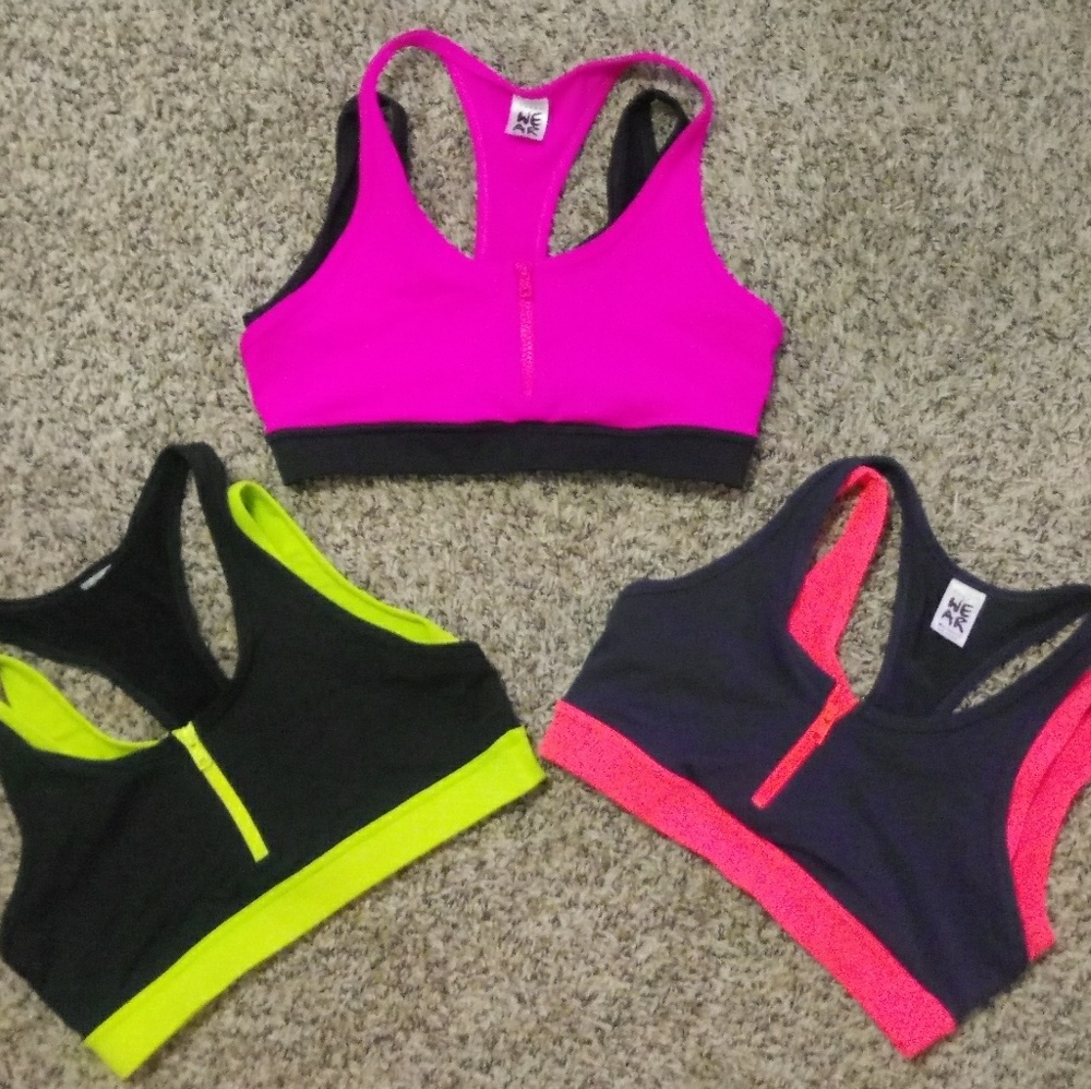 3 Zumba Fitness Sports bra's